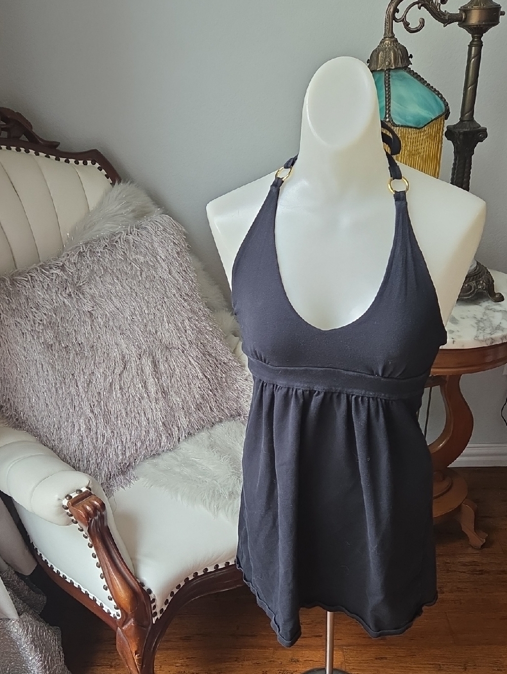 Victoria's Secret Black Halter Dress